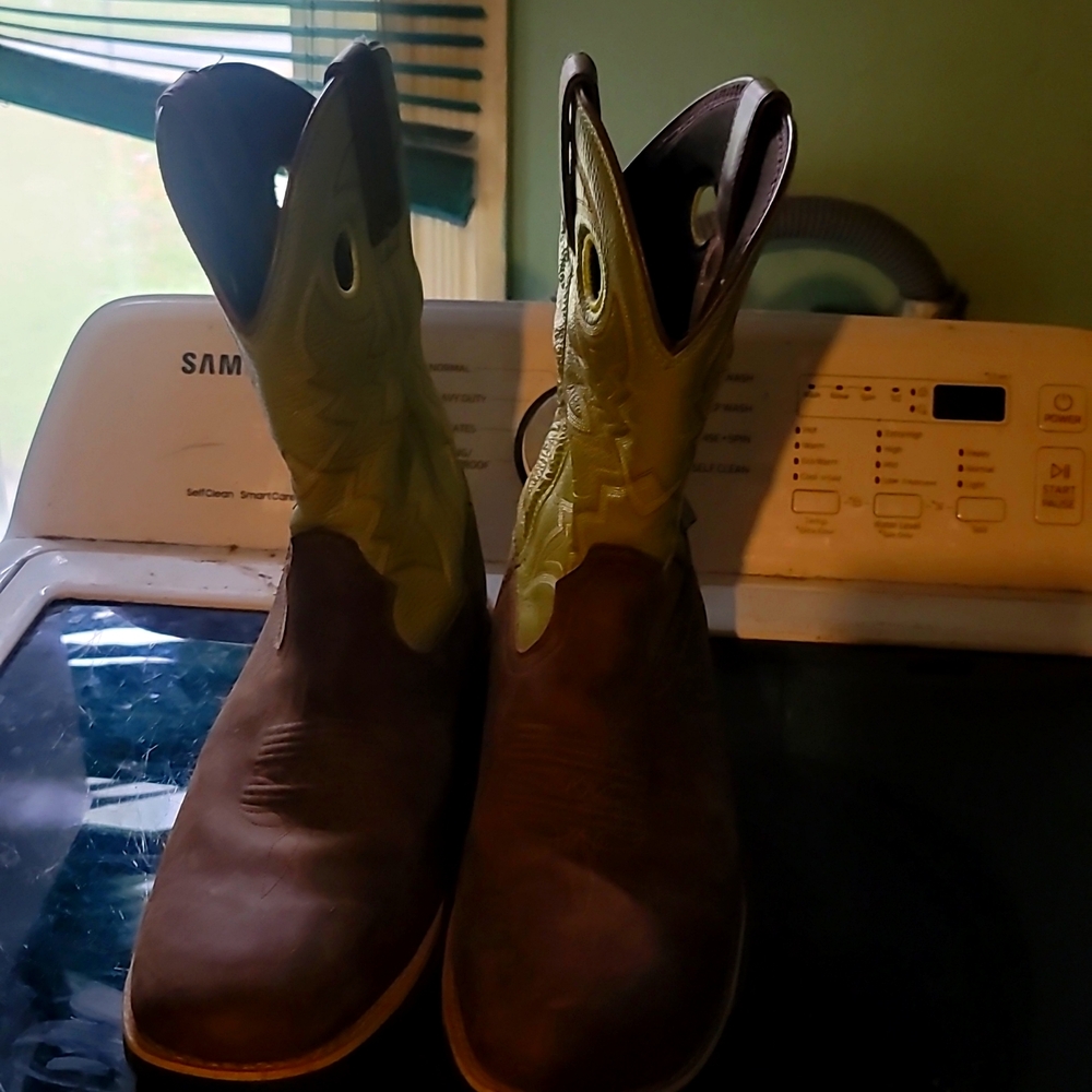 Rocky square toe cowboy boots I wore them at my weeding
